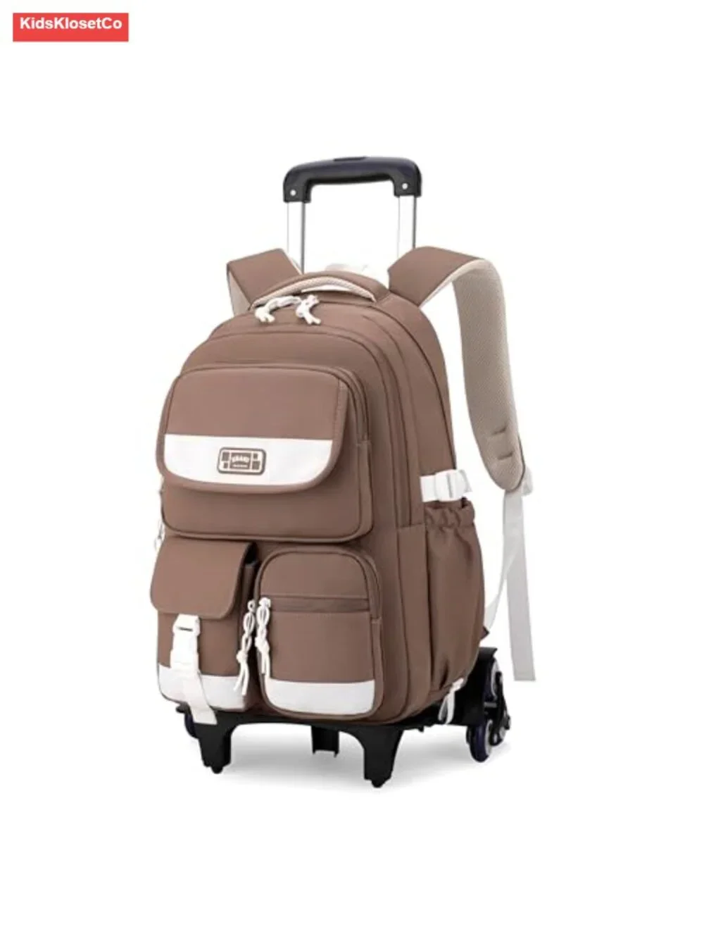 Kids Rolling Backpack with Wheels Trolley Bag for School Boys Girls, Nylon